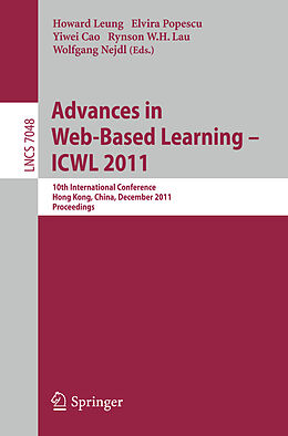Kartonierter Einband Advances in Web-based Learning - ICWL 2011 von 