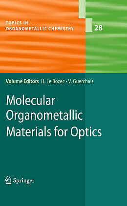 Couverture cartonnée Molecular Organometallic Materials for Optics de 