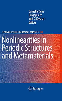 Couverture cartonnée Nonlinearities in Periodic Structures and Metamaterials de 