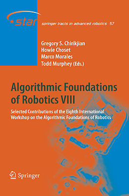 Couverture cartonnée Algorithmic Foundations of Robotics VIII de 