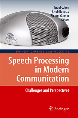 Couverture cartonnée Speech Processing in Modern Communication de 
