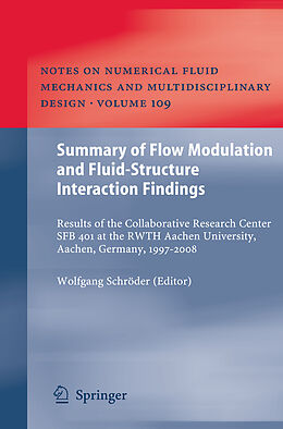 Couverture cartonnée Summary of Flow Modulation and Fluid-Structure Interaction Findings de 
