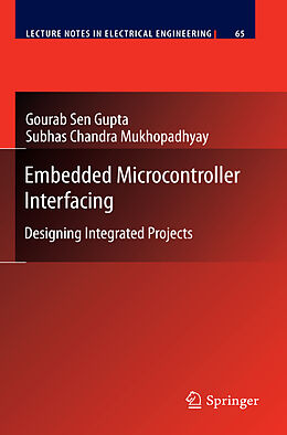 Couverture cartonnée Embedded Microcontroller Interfacing de Gourab Sen Gupta