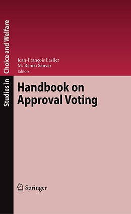 Couverture cartonnée Handbook on Approval Voting de 