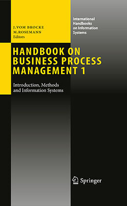 Couverture cartonnée Handbook on Business Process Management 1 de 