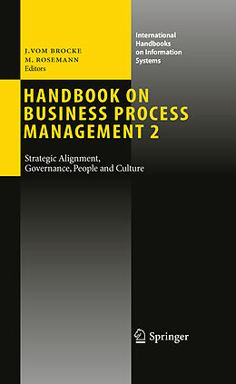 Kartonierter Einband Handbook on Business Process Management 2 von 