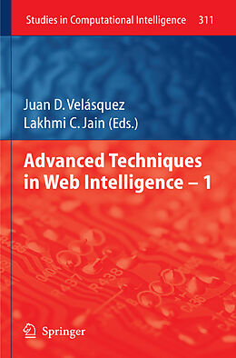 Couverture cartonnée Advanced Techniques in Web Intelligence -1 de 