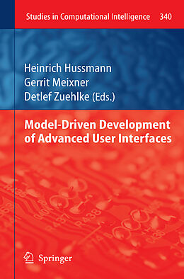 Couverture cartonnée Model-Driven Development of Advanced User Interfaces de 