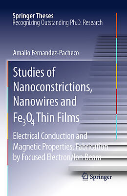 Kartonierter Einband Studies of Nanoconstrictions, Nanowires and Fe3O4 Thin Films von Amalio Fernandez-Pacheco