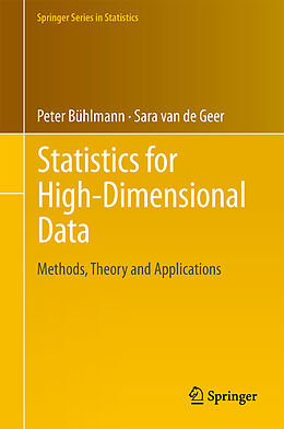 Kartonierter Einband Statistics for High-Dimensional Data von Sara van de Geer, Peter Bühlmann
