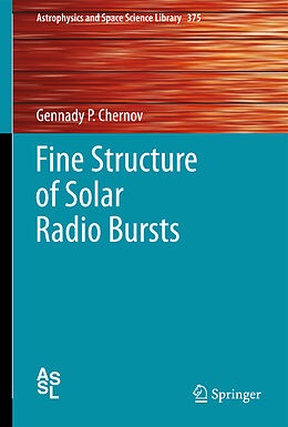 Couverture cartonnée Fine Structure of Solar Radio Bursts de Gennady P. Chernov