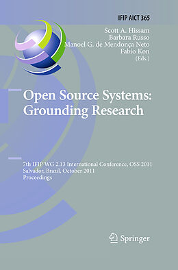 Kartonierter Einband Open Source Systems: Grounding Research von 