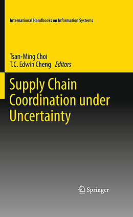 Couverture cartonnée Supply Chain Coordination under Uncertainty de 