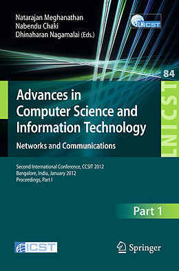 Kartonierter Einband Advances in Computer Science and Information Technology. Networks and Communications von 