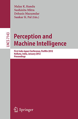 Kartonierter Einband Perception and Machine Intelligence von 