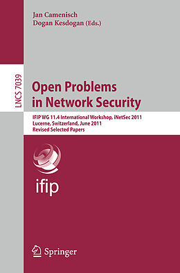 Kartonierter Einband Open Problems in Network Security von 