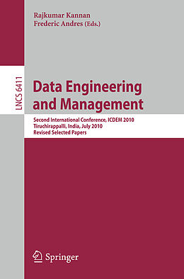 Kartonierter Einband Data Engineering and Management von 