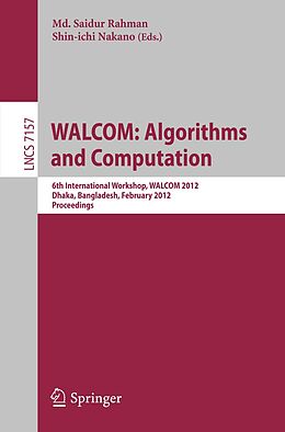 E-Book (pdf) WALCOM: Algorithm and Computation von 