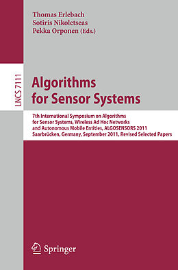 Couverture cartonnée Algorithms for Sensor Systems de 