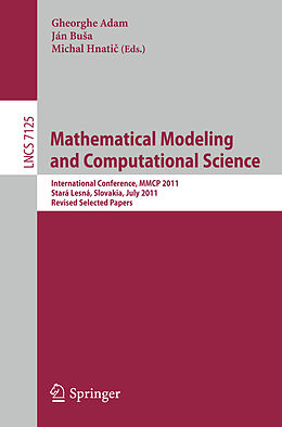 Couverture cartonnée Mathematical Modeling and Computational Science de 