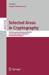 Couverture cartonnée Selected Areas in Cryptography de 