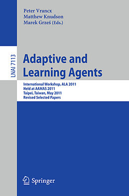Couverture cartonnée Adaptive and Learning Agents de 