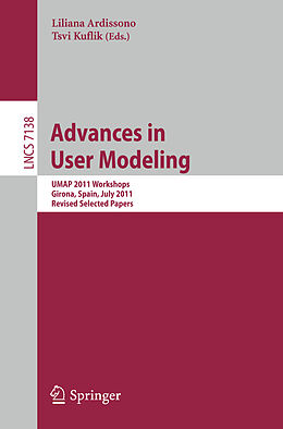Couverture cartonnée Advances in User Modeling de 