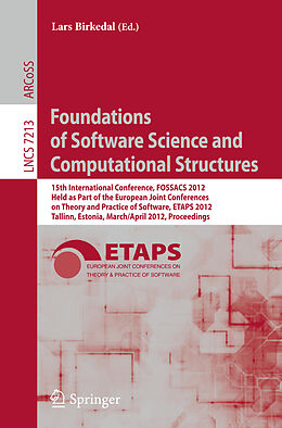 Kartonierter Einband Foundations of Software Science and Computational Structures von 