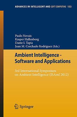 eBook (pdf) Ambient Intelligence - Software and Applications de 