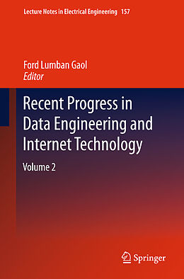 Livre Relié Recent Progress in Data Engineering and Internet Technology de 