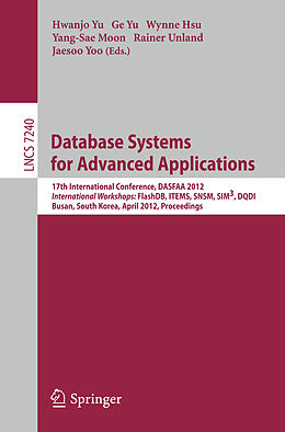 Kartonierter Einband Database Systems for Advanced Applications von 