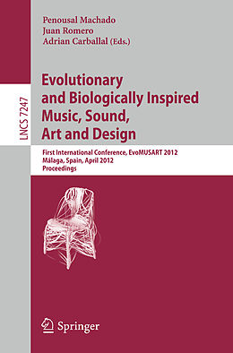Kartonierter Einband Evolutionary and Biologically Inspired Music, Sound, Art and Design von 
