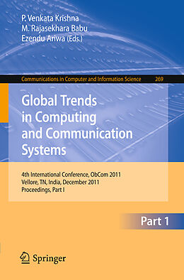 Kartonierter Einband Global Trends in Computing and Communication Systems von 