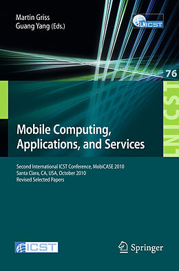 Couverture cartonnée Mobile Computing, Applications, and Services de 