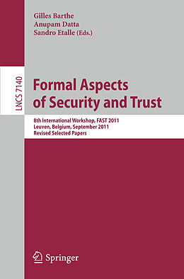 E-Book (pdf) Formal Aspects of Security and Trust von 