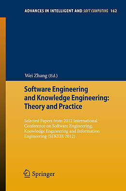 Couverture cartonnée Software Engineering and Knowledge Engineering: Theory and Practice de 
