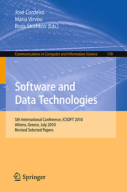 Couverture cartonnée Software and Data Technologies de 