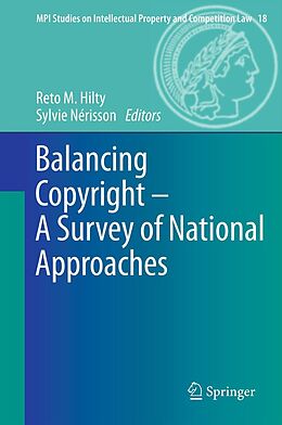 eBook (pdf) Balancing Copyright - A Survey of National Approaches de Reto M. Hilty, Sylvie Nérisson