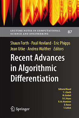 Fester Einband Recent Advances in Algorithmic Differentiation von 