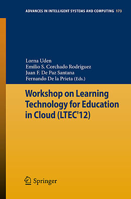 Couverture cartonnée Workshop on Learning Technology for Education in Cloud (LTEC'12) de 