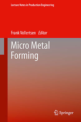 Livre Relié Micro Metal Forming de 
