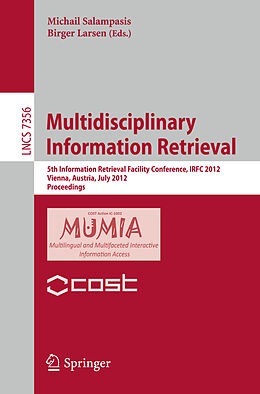 Kartonierter Einband Multidisciplinary Information Retrieval von 
