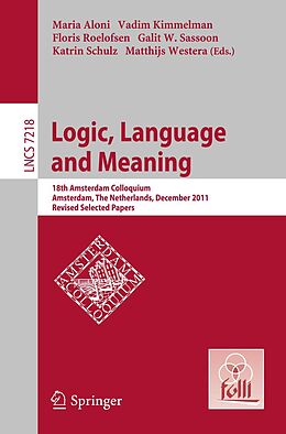 E-Book (pdf) Logic, Language and Meaning von 