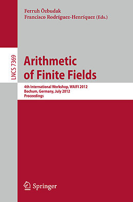Kartonierter Einband Arithmetic of Finite Fields von 