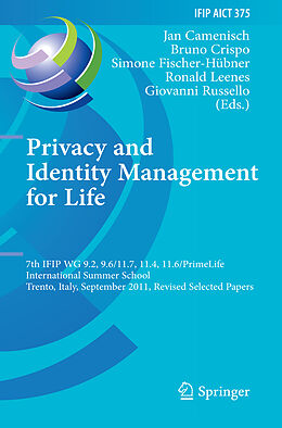 E-Book (pdf) Privacy and Identity Management for Life von 