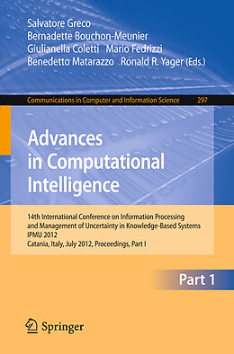 Kartonierter Einband Advances in Computational Intelligence, Part I von 