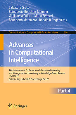 Kartonierter Einband Advances in Computational Intelligence, Part IV von 