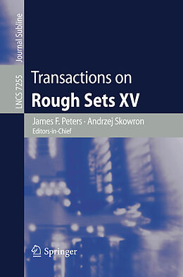 Kartonierter Einband Transactions on Rough Sets XV von 