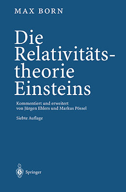 Kartonierter Einband Die Relativitätstheorie Einsteins von Max Born