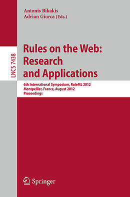 Kartonierter Einband Rules on the Web: Research and Applications von 
